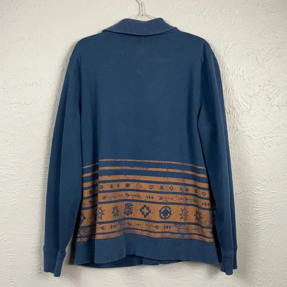 Arizona Jean Co. Navy Blue Button Up Sweater XL - Picture 9 of 9
